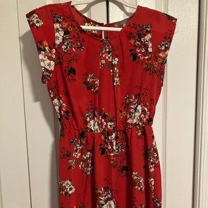 Floral Red Dress : Sweet Rain